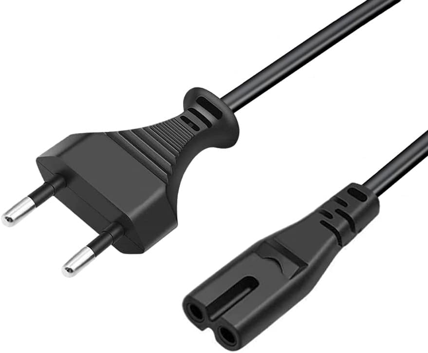 AC Power Cable Netzkabel Stromkabel 2 polig Replacement for Epson Ecotank ET-2720 ET-2750 ET-2820 ET-2850 Expression Premium XP-8700 XP-7100 XP-6100 XP-2100 XP-3100 XP-4100 Printer Power Cord