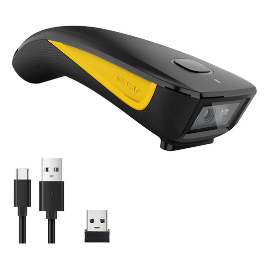 NETUM C750 Wireless Barcode Scanner Bluetooth Kompatibel Kleine Tasche USB 1D 2D QR Code Scanner für Inventar