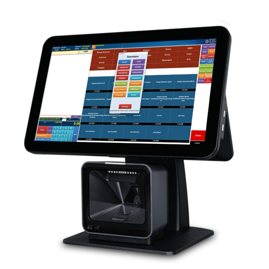 🖥️ POS Kassensystem mit integriertem Barcodescanner – All-in-One Lösung